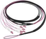 LogiLink Fiber optic trunk kábel U-DQ(ZN)BH, 8 magos többmódusú OM4, LC/UPC - LC/UPC, 10 m (FT2U010)