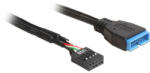 Delock kábel USB 2.0 pin header anya > USB 3.0 pin header apa 45 cm (83776)