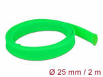 Delock Fonott kábelharisnya nyújtható 2 m x 25 mm zöld (20749) - dstore
