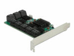 Delock 16 portos SATA PCI Express x4 Kártya (90073)