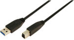 LogiLink USB 3.0 Csatlakozó kábel A->B 2x male 3.00 méter (CU0025)