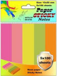 Antilop Jelölőcímke 15x50mm, 5x100lap papír, neon színek Antilop (SN-9708) - iroszer24