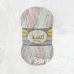 Nako Elit Baby Mini Batik - Fehér-szürke-rózsaszín