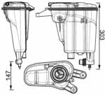 MAHLE Vas de expansiune, racire MAHLE BEHR CRT 95 000S (CRT 95 000S)