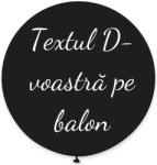 Personal Balon cu text - Negru 80 cm