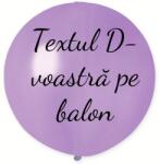 Personal Balon cu text - Lavandă 80 cm