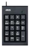 IRIS B-15 numerikus vezetékes billentyűzet (fekete) (IRIS_B-15) (IRIS_B-15)