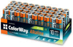 ColorWay Színes alkalikus elemek AA/ 1.5V/ 40db a csomagban (CW-BALR06-40CB)