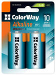 ColorWay Színes lúgos elem D/LR20/ 1.5V/ 2db csomagban/ buborékcsomagolásban (CW-BALR20-2BL)