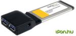 StarTech 2 Port ExpressCard SuperSpeed USB 3.0 Card Adapter (ECUSB3S22)