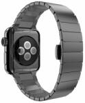 MYBANDZ Milánói fém nagy láncszemes óraszíj Apple Watch 42-44mm fekete (APW421802)