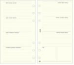  Gyűrűs kalendárium betét SATURNUS M358 bianco heti tervező sárga lapos