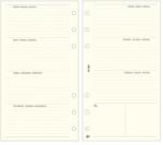 SATURNUS Gyűrűs kalendárium betét SATURNUS L358 bianco heti tervező sárga lapos - rovidaruhaz