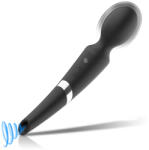 Black & Silver Beck Suction & Vibration Silicone Rechargeable Black Vibrator