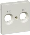 Schneider Electric MERTEN TV/R-SAT fedlap, 2 kimenettel, System-M, polárfehér (MTN299819) (MTN299819)