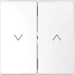 Schneider Electric MERTEN Dupla billentyű, redőnyvezérléshez, D-Life, lótuszfehér (MTN3855-6035) (MTN3855-6035)