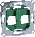 Schneider Electric MERTEN Rögzítőkeret, 2xRJ45 moduláris aljzatokhoz, zöld (MTN4566-0004) (MTN4566-0004)