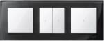 Schneider Electric MERTEN M-Elegance hármas keret, ónixfekete (üveg) (MTN404303) (MTN404303)