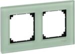 Schneider Electric MERTEN M-Elegance kettes keret, smaragdzöld (üveg) (MTN404204) (MTN404204)