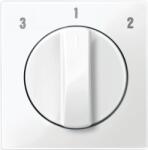 Schneider Electric MERTEN Fedlap forgatógombos ventilátor kapcsolóhoz, System-M, polárfehér (MTN567319) (MTN567319)