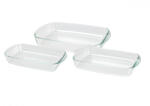 Termolex Set 3 vase cuptor Termolex, sticla termorezistenta, 3.6 2.6 1.6 l, transparent (KO-CD1003020)