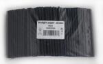  Papír szívószál fekete egyenes rövid 250db/cs 150x7mm - mindenamibar