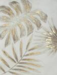 Eurofirany Növényi motívumot ábrázoló kézzel festett falikép 437b Krémszín/arany 60x80 cm