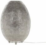 Beliani Ezüstszínű fém asztali lámpa 30 cm MARINGA