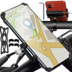 Trizand Bicikli kormányra rögzíthető telefontartó, fekete