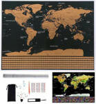 Malatec Kaparós világtérkép, kiváló ajándékötlet, 82x59 cm