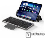 DUX DUCIS OK bluetooth billentyűzet - FEKETE - touch pad, univerzális, asztali tartó funkció, QWERTY, angol nyelvű