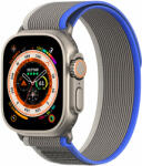 DUX DUCIS Apple Watch 8/7/6/SE/5/4/3/2/1 (38, 40, 41 mm) Dux Ducis Tépőzáras sportszíj YJ változathoz kék-szürke