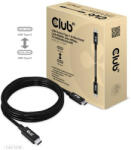 Club 3D USB4 Gen3x2 Type-C Bi-Directional Cable 8K60Hz, Data 40Gbps, PD 240W(48V/5A) EPR M/M 2m