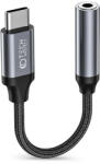 Tech-Protect UltraBoost Type-C/3, 5mm jack adapter - fekete/szürke