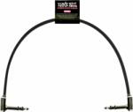 Ernie Ball Flat Ribbon Stereo Patch Cable Negru 30 cm Oblic - Oblic (P06409)