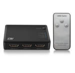 ACT 3 портов HDMI адаптер ACT AC7845, 4K@60Hz, USB, Дистанционно, Черен (AC7845)