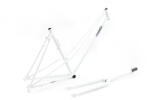Csepel Torpedo 3* 2022 28-as (622-es) női országúti-fitness kerékpár váz és villa szett, acél, fehér, 570-es vázméret