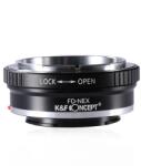K&F Concept Adaptor montura K&F Concept FD-NEX de la Canon FD la Sony E-Mount (NEX) KF06.071