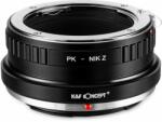 K&F Concept Adaptor montura K&F Concept PK-Nik Z de la Pentax K la Nikon Z6 Z7 KF06.368