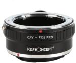 K&F Concept Adaptor montura K&F Concept C/Y-EOS PRO de la Contax/Yashica la Canon EOS