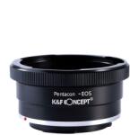 K&F Concept Adaptor montura K&F Concept Pentacon 6-EOS de la Pentacon 6 Kiev 60 la Canon EOS KF06.065