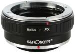 K&F Concept Adaptor montura K&F Concept Rollei-FX de la Rollei QBM la Fuji FX-Mount KF06.301