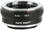 K&F Concept Adaptor montura K&F Concept Rollei-NEX de la Rollei QBM la Sony E-Mount (NEX) KF06.300