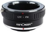 K&F Concept Adaptor montura K&F Concept C/Y-FX de la Contax Yashica la Fuji X-Mount KF06.105