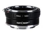 K&F Concept Adaptor montura K&F Concept Nikon-NEX II de la Nikon AI la Sony E-Mount (NEX) KF06.309