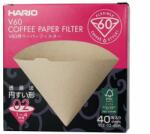 HARIO Misarashi V60-02 - fehérítetlen, papír, 40db (VCF-02-40M)