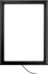  OfficeCity plakátkeret, poszterkeret fali A3 méret, fekete 25mm-es kerettel, szögletes sarokkal, LED világítással (SFN25-A3-LIGHT-BLACK)