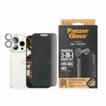 Panzer Стъклен протектор PanzerGlass за Apple iPhone 15 Pro UWF Privacy Bundle (UWF Privacy screen protector, HardCase, протектор за камера)