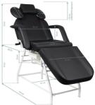 ACTIVESHOP Черен стол за мигли Ivette (133149)