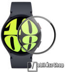 ENKAY Samsung Galaxy Watch6 44mm (SM-R940/945), ENKAY okosóra flexibilis üvegfólia, Full cover, 1db, Fekete